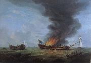 Robert Dodd Action Between the Quebec and the Surviellante oil painting